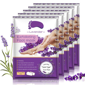 Custom Lavender Baby Feet Exfoliating Foot Peeling SPA Sock Mask